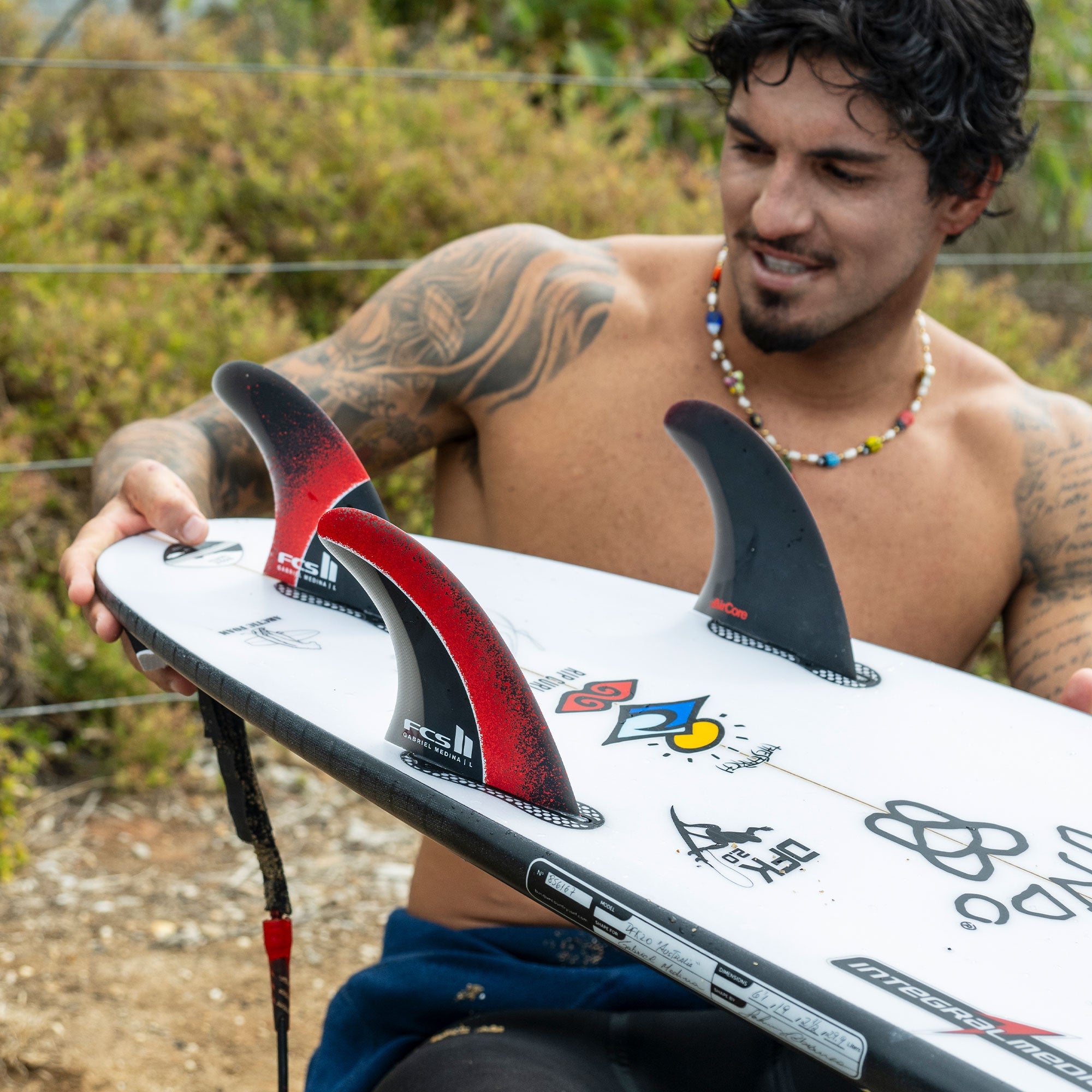 FCS II Gabriel Medina Signature Tri Fin Set Thruster FCS US